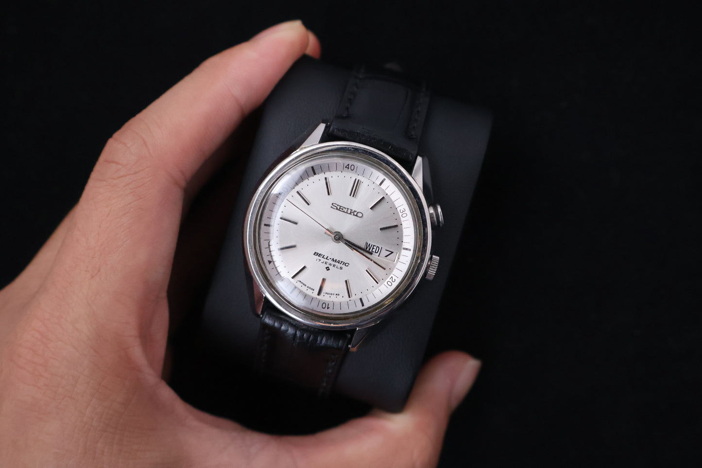 (SERVICED) Rare Vintage 1970 Seiko Bell-Matic Automatic Alarm 17 Jewels 4006-6010