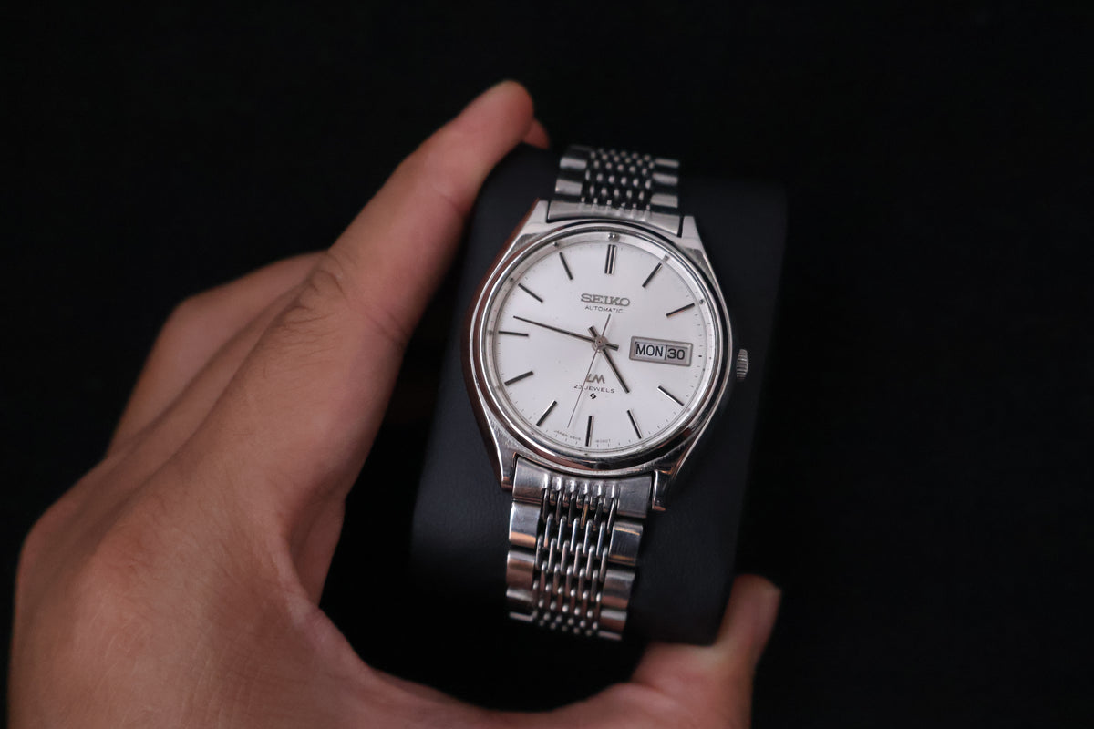 (SERVICED) Rare Vintage 1975 Seiko Lord Matic LM 23 Jewels 5606-8051