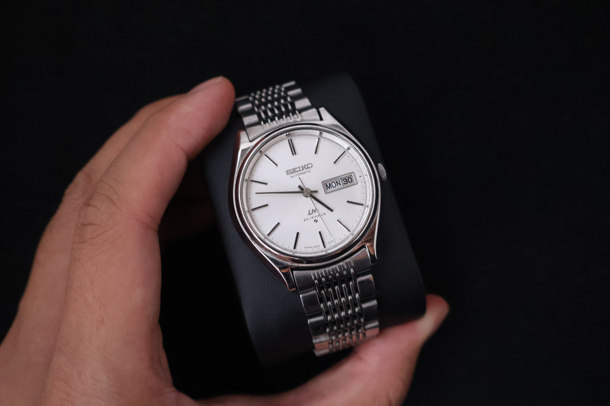 (SERVICED) Rare Vintage 1975 Seiko Lord Matic LM 23 Jewels 5606-8051