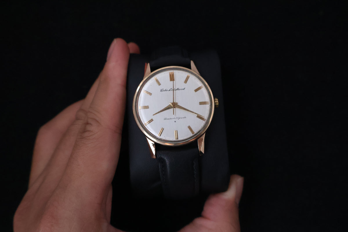 (SERVICED) Rare Vintage 1960s Seiko Lord Marvel 14K Gold Filled 23 Jewels