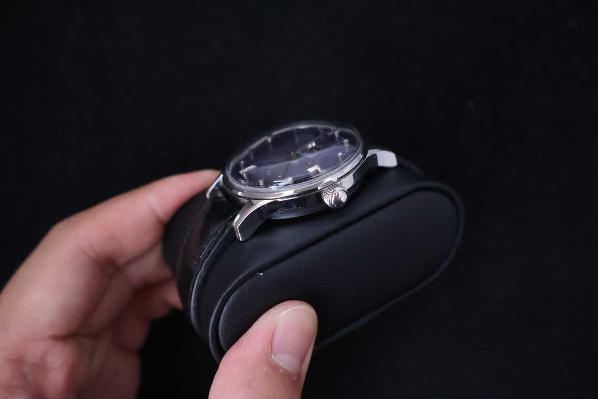 (SERVICED) Rare Vintage 1965 Citizen Auto Dater SM23 Purple Dial - AUSS 1401-Y
