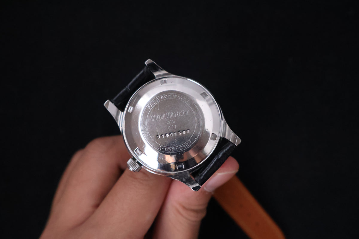 (SERVICED) Rare Vintage 1965 Citizen Auto Dater SM23 Purple Dial - AUSS 1401-Y
