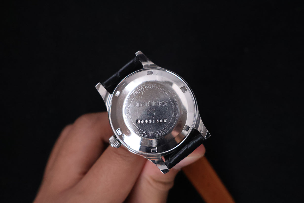 (SERVICED) Rare Vintage 1965 Citizen Auto Dater SM23 Purple Dial - AUSS 1401-Y