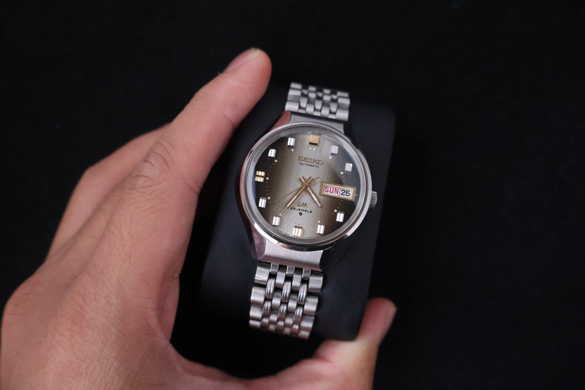 (SERVICED) Rare Vintage 1973 Seiko Lord Matic LM 25 Jewels 5606-7290