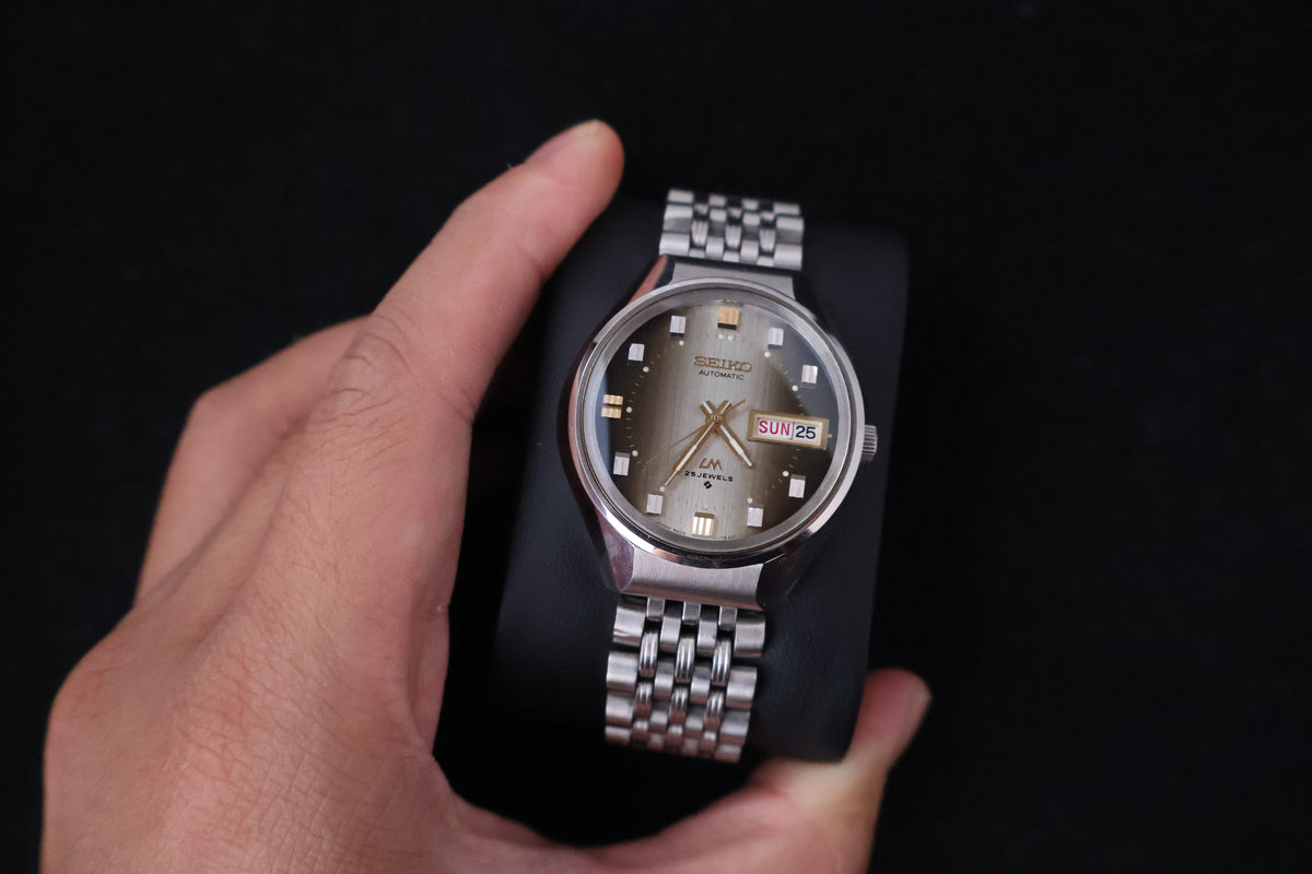 (SERVICED) Rare Vintage 1973 Seiko Lord Matic LM 25 Jewels 5606-7290