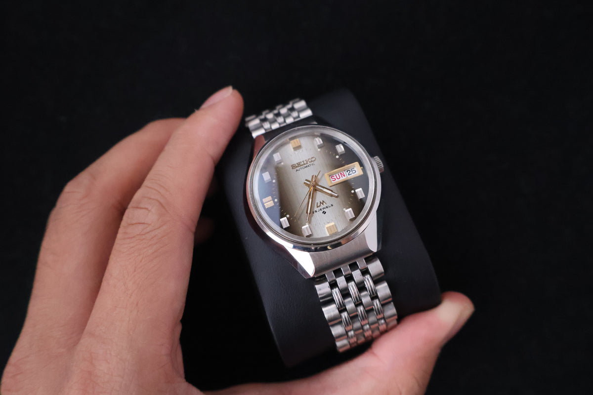 (SERVICED) Rare Vintage 1973 Seiko Lord Matic LM 25 Jewels 5606-7290
