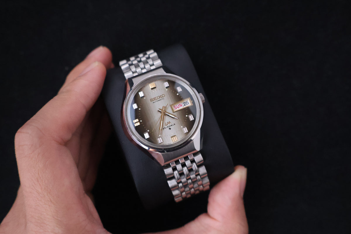 (SERVICED) Rare Vintage 1973 Seiko Lord Matic LM 25 Jewels 5606-7290