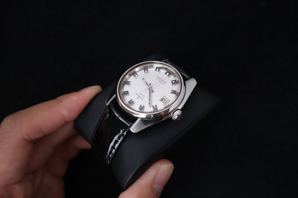 (SERVICED) Rare Vintage 1974 Seiko King Seiko 56KS Hi-Beat Gold Medallion 25 Jewels 5625-7000
