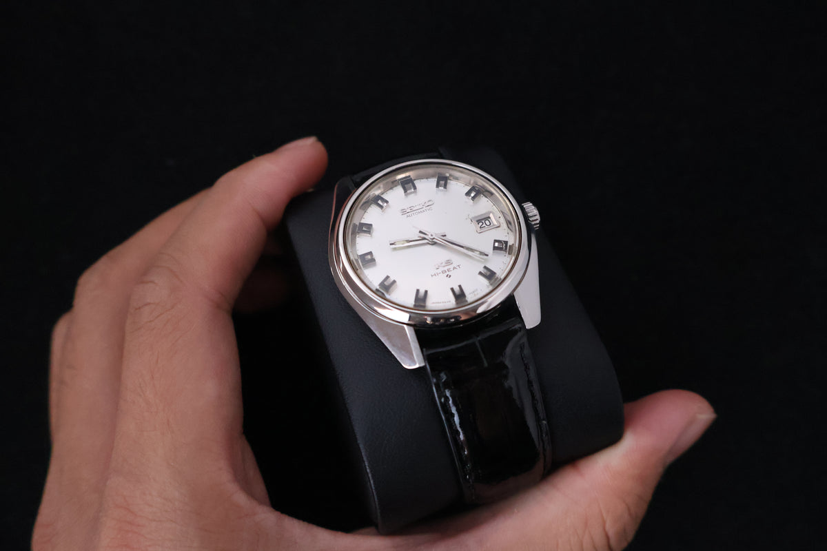 (SERVICED) Rare Vintage 1974 Seiko King Seiko 56KS Hi-Beat Gold Medallion 25 Jewels 5625-7000