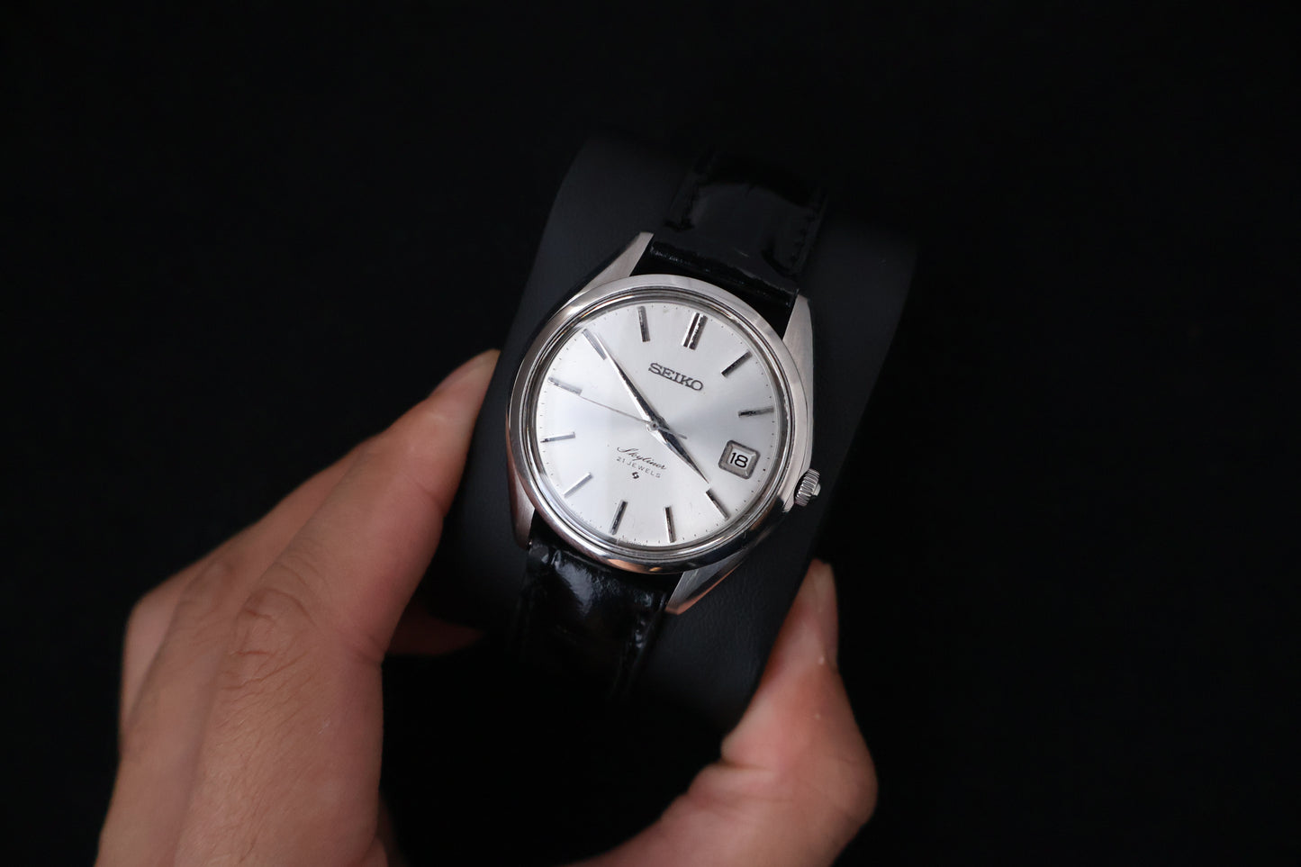(SERVICED) Rare Vintage 1969 Seiko Skyliner 21 Jewels Hand-Winding 6102-8000