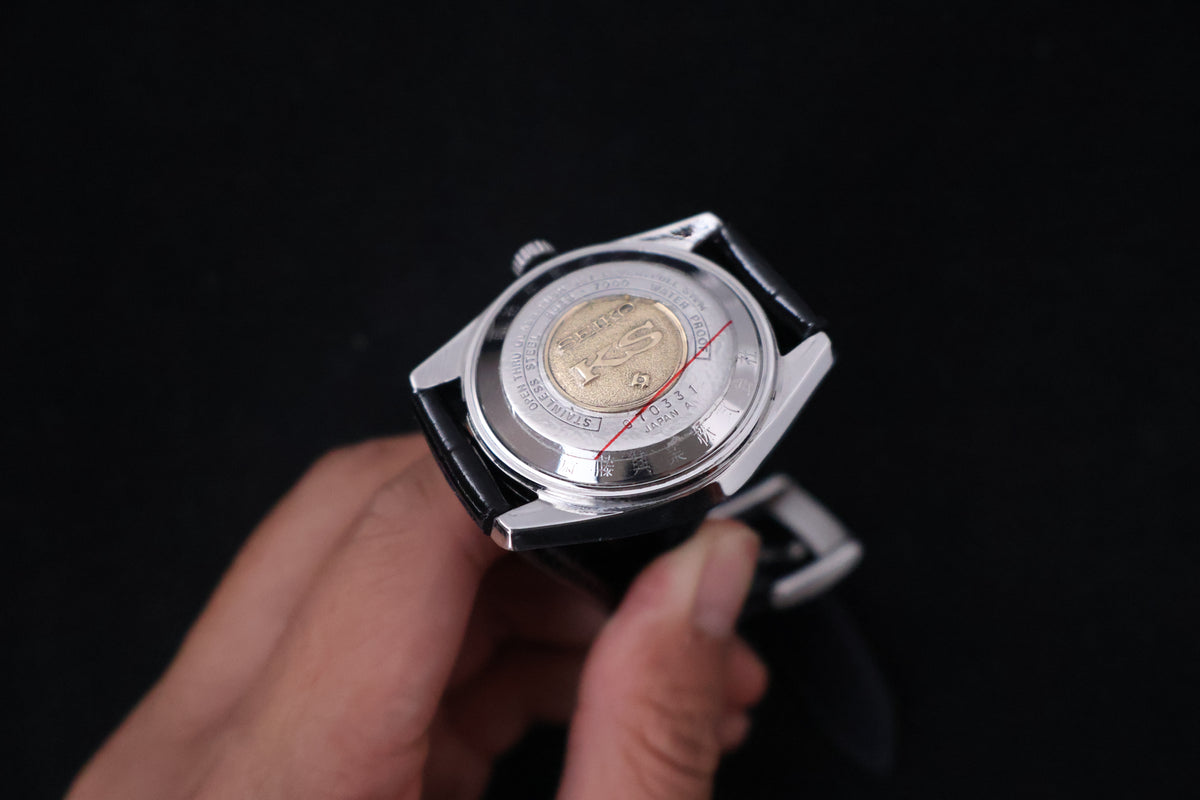 (SERVICED) Rare Vintage 1974 Seiko King Seiko 56KS Hi-Beat Gold Medallion 25 Jewels 5625-7000