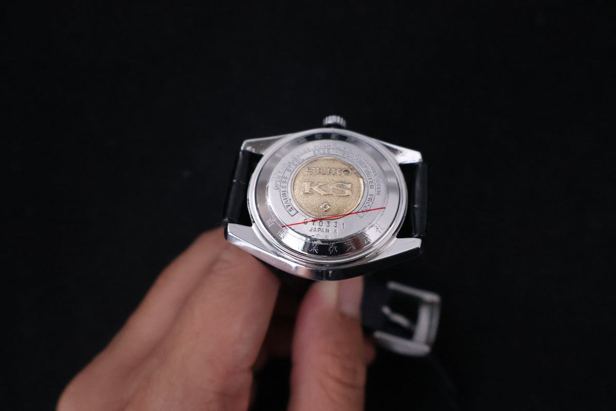 (SERVICED) Rare Vintage 1974 Seiko King Seiko 56KS Hi-Beat Gold Medallion 25 Jewels 5625-7000
