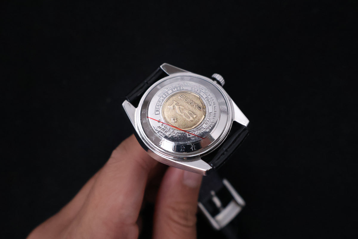 (SERVICED) Rare Vintage 1974 Seiko King Seiko 56KS Hi-Beat Gold Medallion 25 Jewels 5625-7000