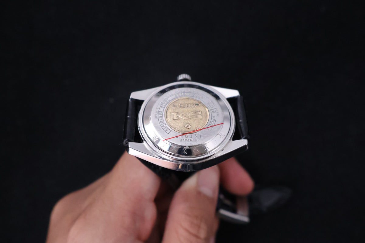 (SERVICED) Rare Vintage 1974 Seiko King Seiko 56KS Hi-Beat Gold Medallion 25 Jewels 5625-7000