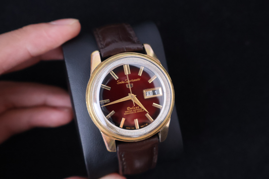 (SERVICED) Rare Vintage 1964 Seiko Sportsmatic 5 Deluxe EGP 23 Jewels 7606-7991