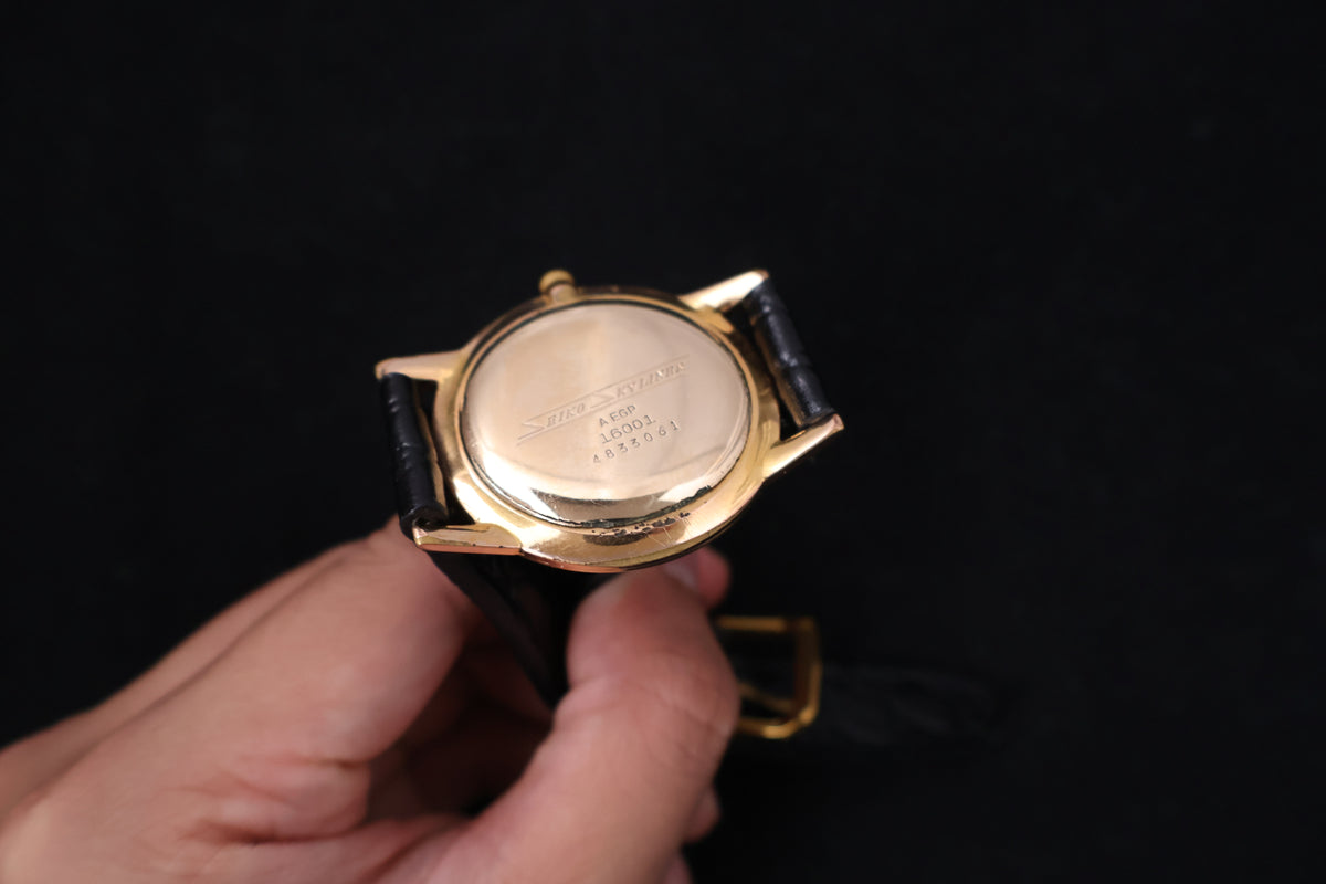 (SERVICED) Rare Vintage 1964 Seiko Skyliner EGP Gold Plated 21 Jewels - 16001