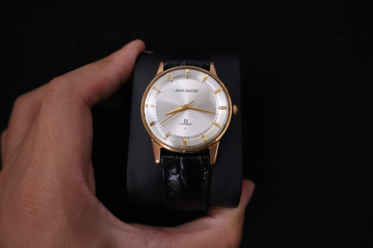 (SERVICED) Rare Vintage 1964 Seiko Skyliner EGP Gold Plated 21 Jewels - 16001