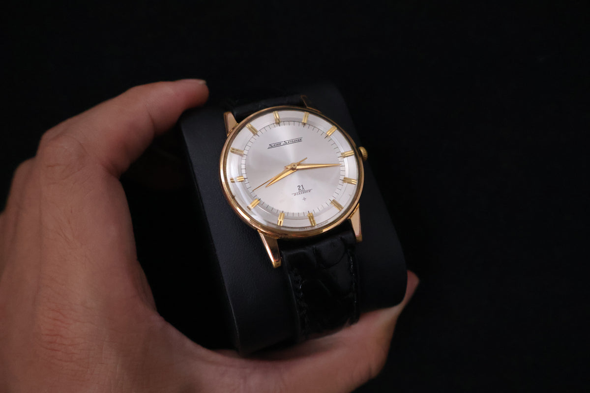 (SERVICED) Rare Vintage 1964 Seiko Skyliner EGP Gold Plated 21 Jewels - 16001