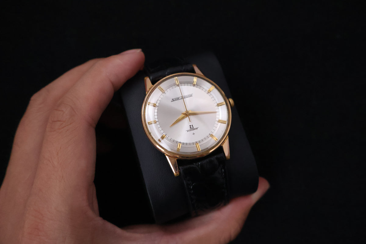 (SERVICED) Rare Vintage 1964 Seiko Skyliner EGP Gold Plated 21 Jewels - 16001