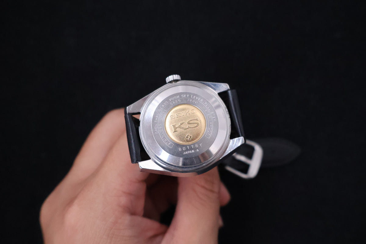(SERVICED) Rare Vintage 1968 Seiko King Seiko 56KS Hi-Beat Gold Medallion 25 Jewels 5625-7000
