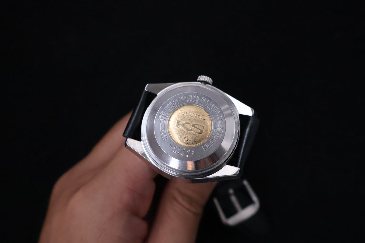 (SERVICED) Rare Vintage 1968 Seiko King Seiko 56KS Hi-Beat Gold Medallion 25 Jewels 5625-7000