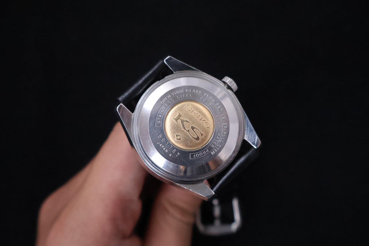 (SERVICED) Rare Vintage 1968 Seiko King Seiko 56KS Hi-Beat Gold Medallion 25 Jewels 5625-7000