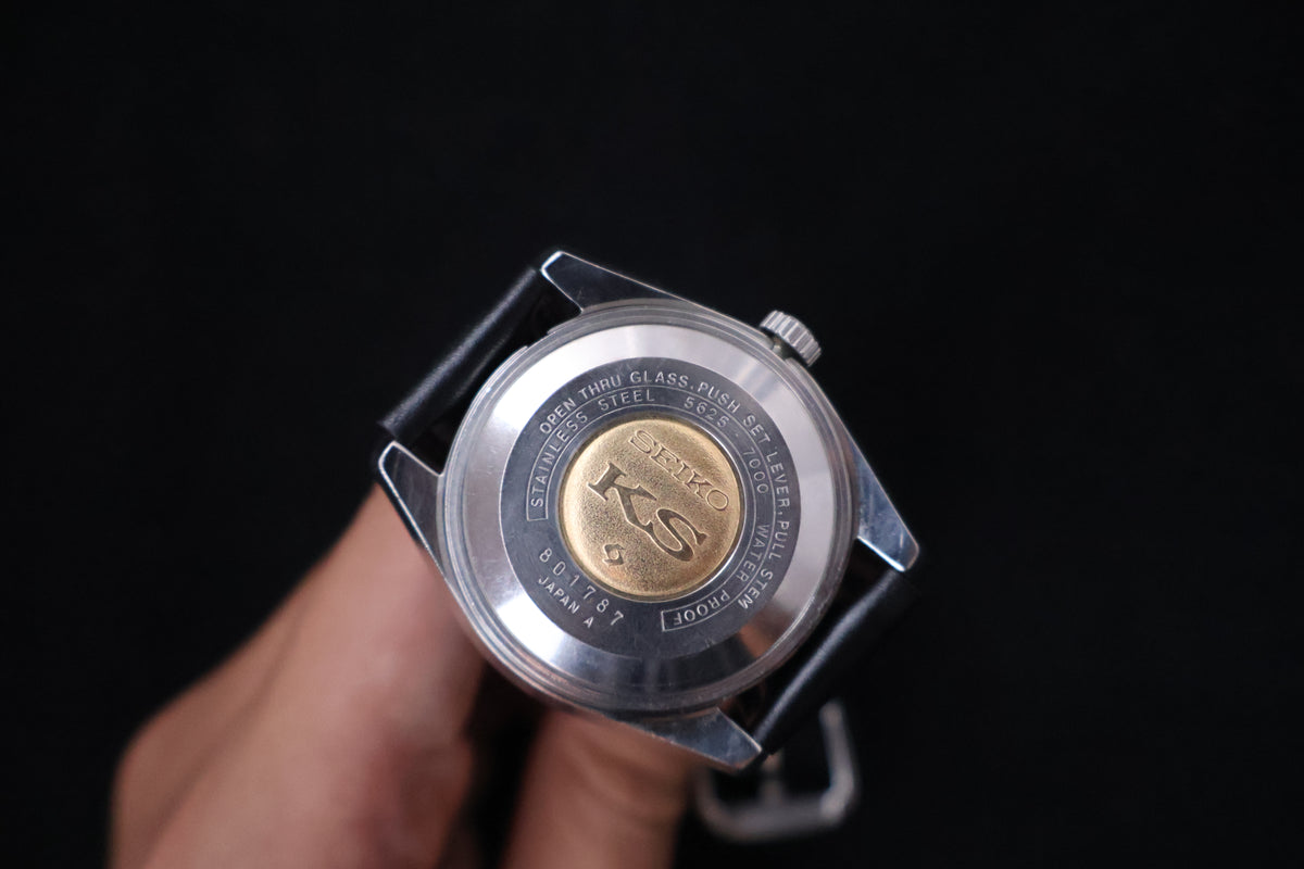 (SERVICED) Rare Vintage 1968 Seiko King Seiko 56KS Hi-Beat Gold Medallion 25 Jewels 5625-7000