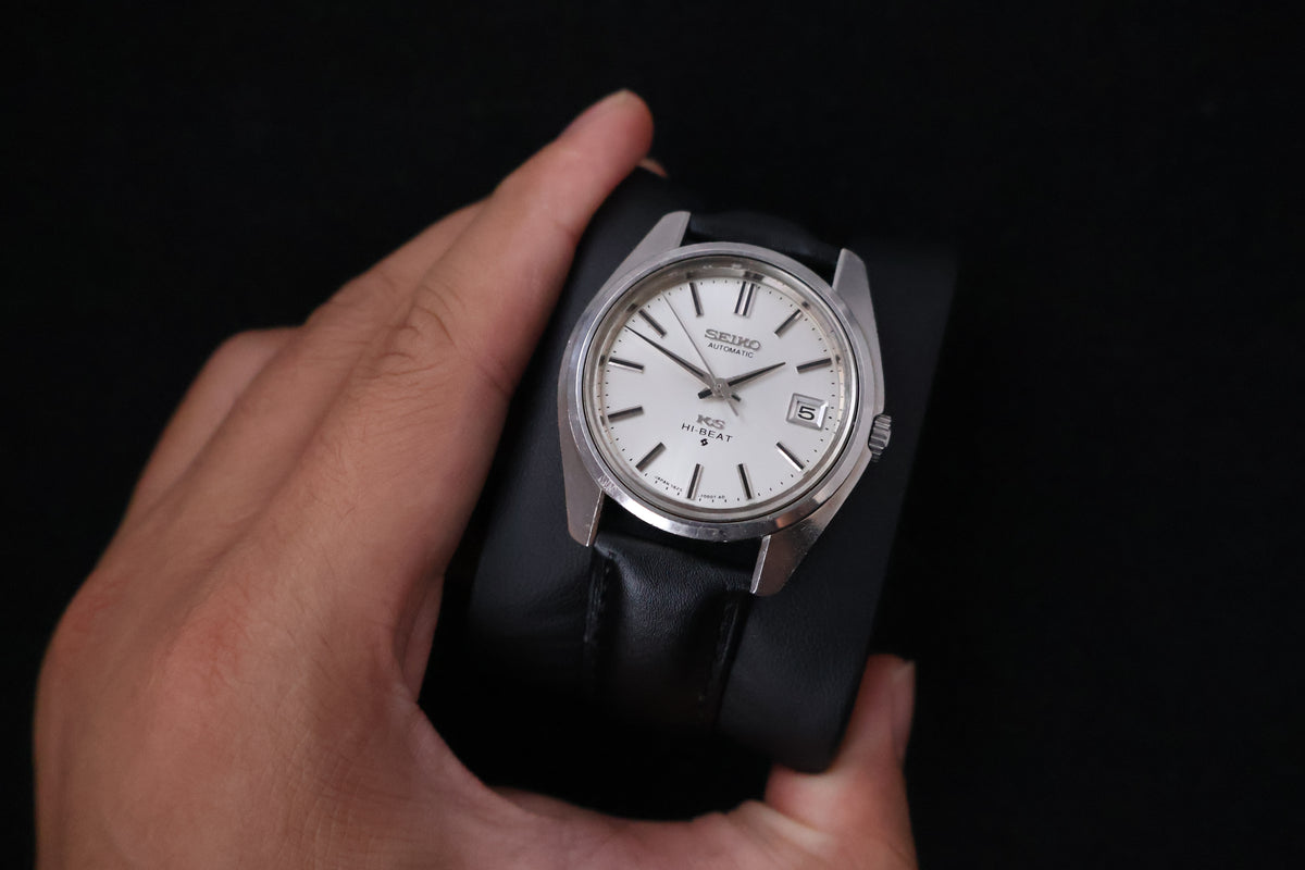 (SERVICED) Rare Vintage 1968 Seiko King Seiko 56KS Hi-Beat Gold Medallion 25 Jewels 5625-7000