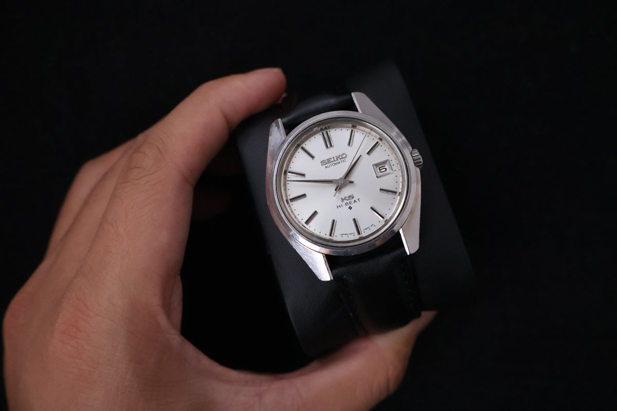(SERVICED) Rare Vintage 1968 Seiko King Seiko 56KS Hi-Beat Gold Medallion 25 Jewels 5625-7000