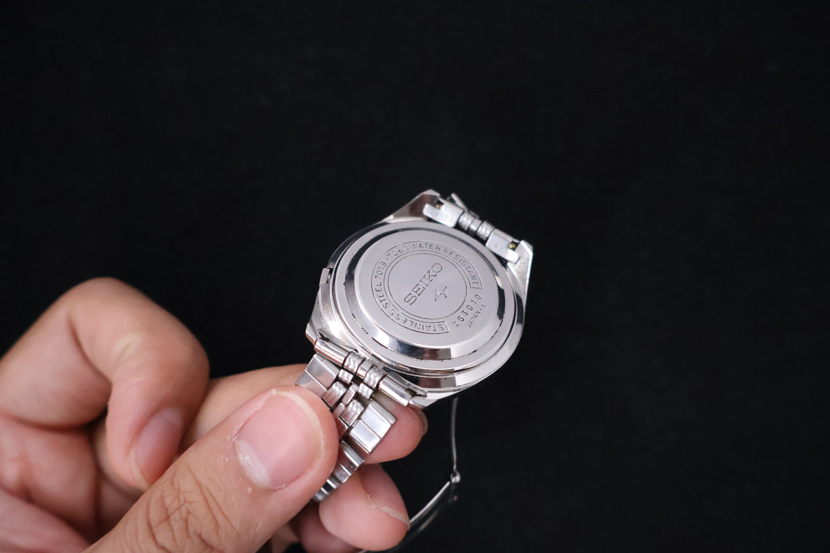 (SERVICED) Rare Vintage 1972 Seiko Actus Silver Sunburst 21 Jewels 7019-7060