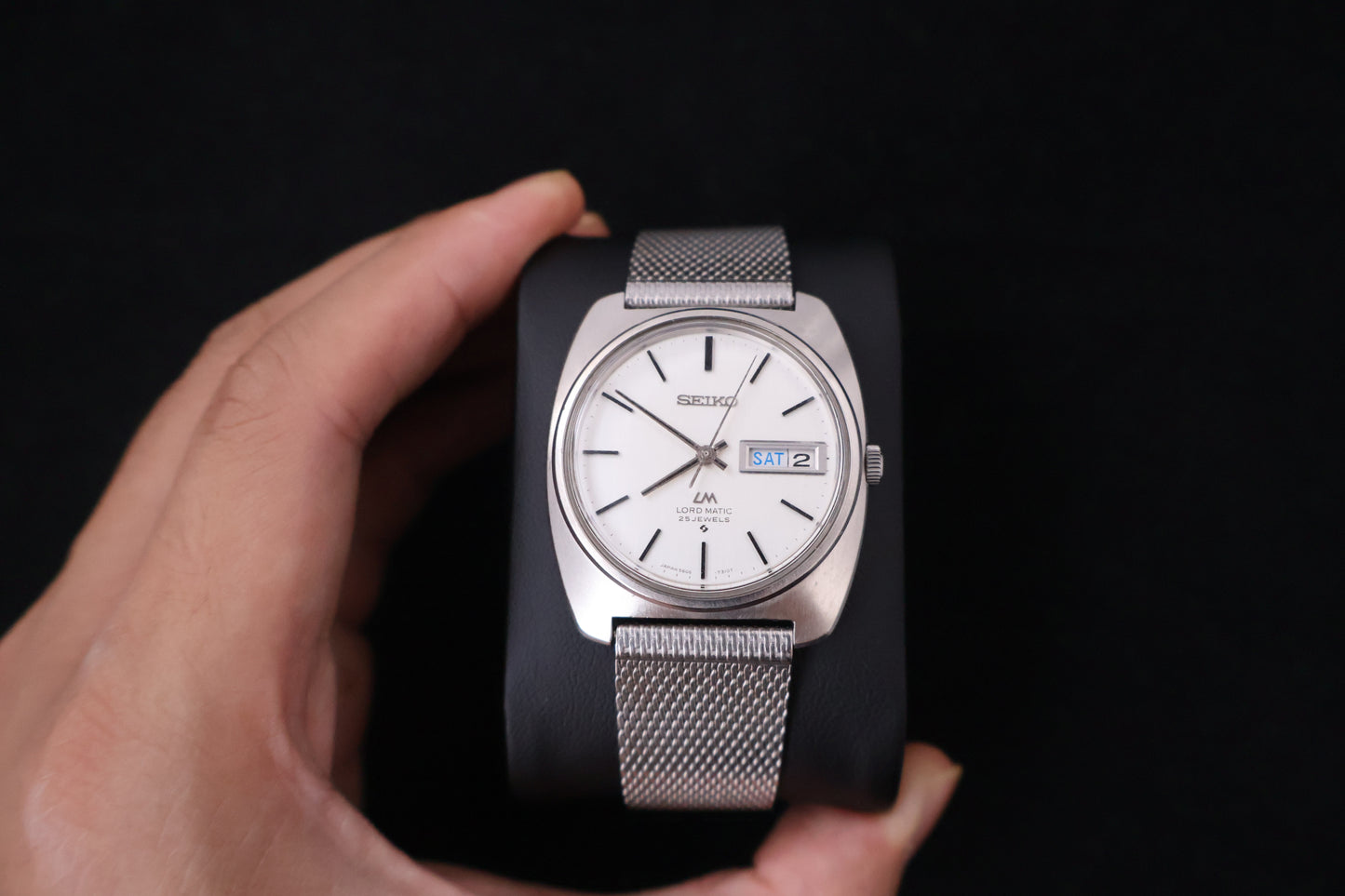 (SERVICED) Rare Vintage 1970 Seiko Lord Matic 25 Jewels 5606-7130