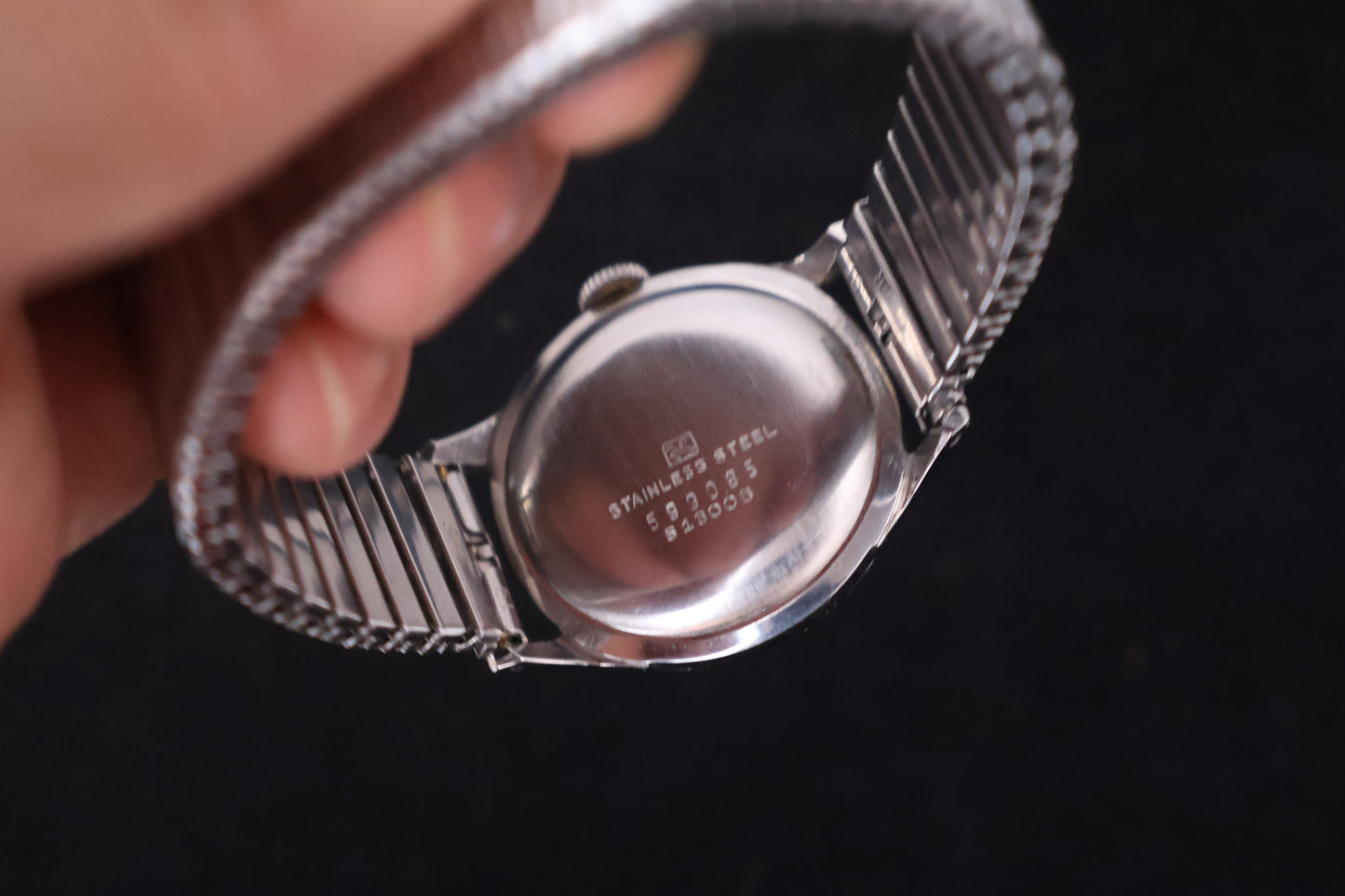 (SERVICED) Rare Vintage 1955 Seiko Super Red Dial Seikosha 15 Jewels - S13005