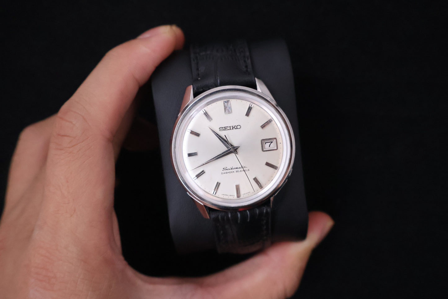 (SERVICED) Rare Vintage 1965 Seiko Seikomatic Dolphin 30 Jewels 8305-0020