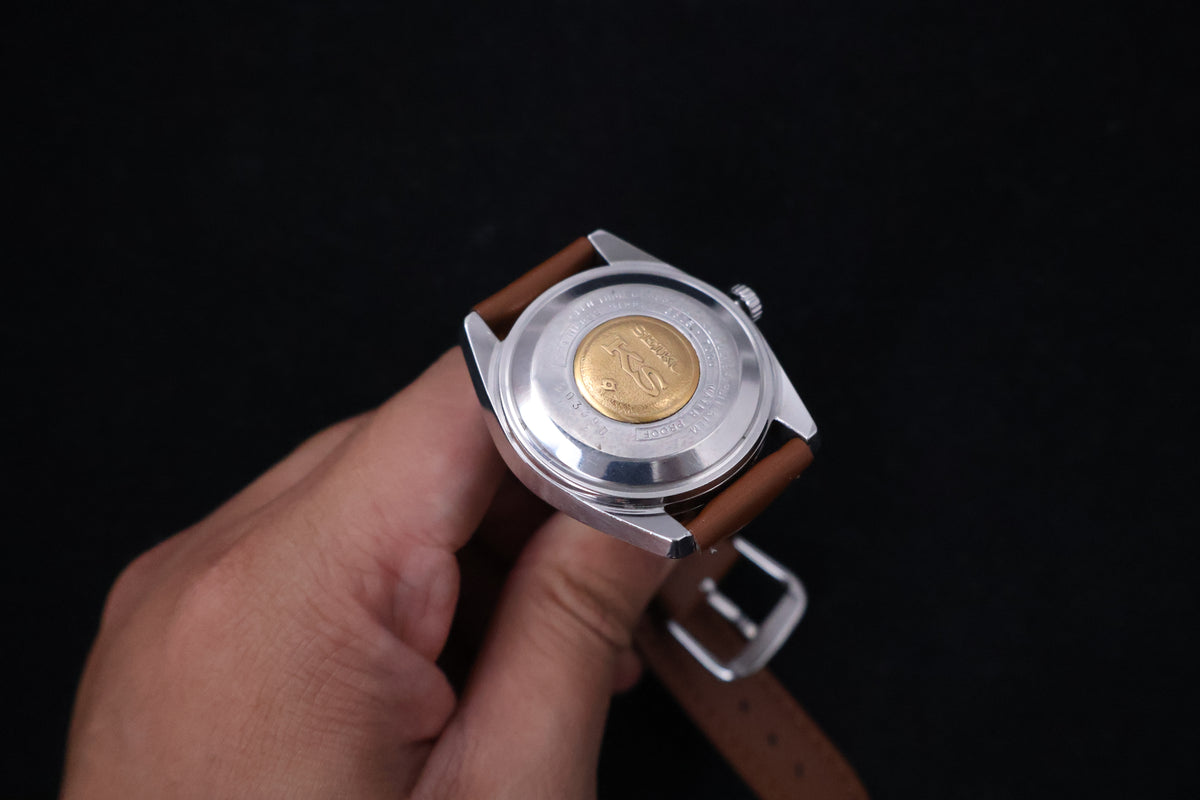 (SERVICED) Rare Vintage 1969 Seiko King Seiko 56KS Hi-Beat Gold Medallion 25 Jewels 5625-7000