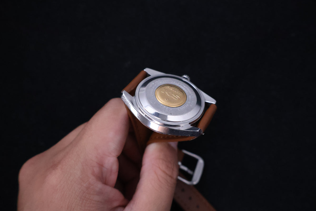 (SERVICED) Rare Vintage 1969 Seiko King Seiko 56KS Hi-Beat Gold Medallion 25 Jewels 5625-7000