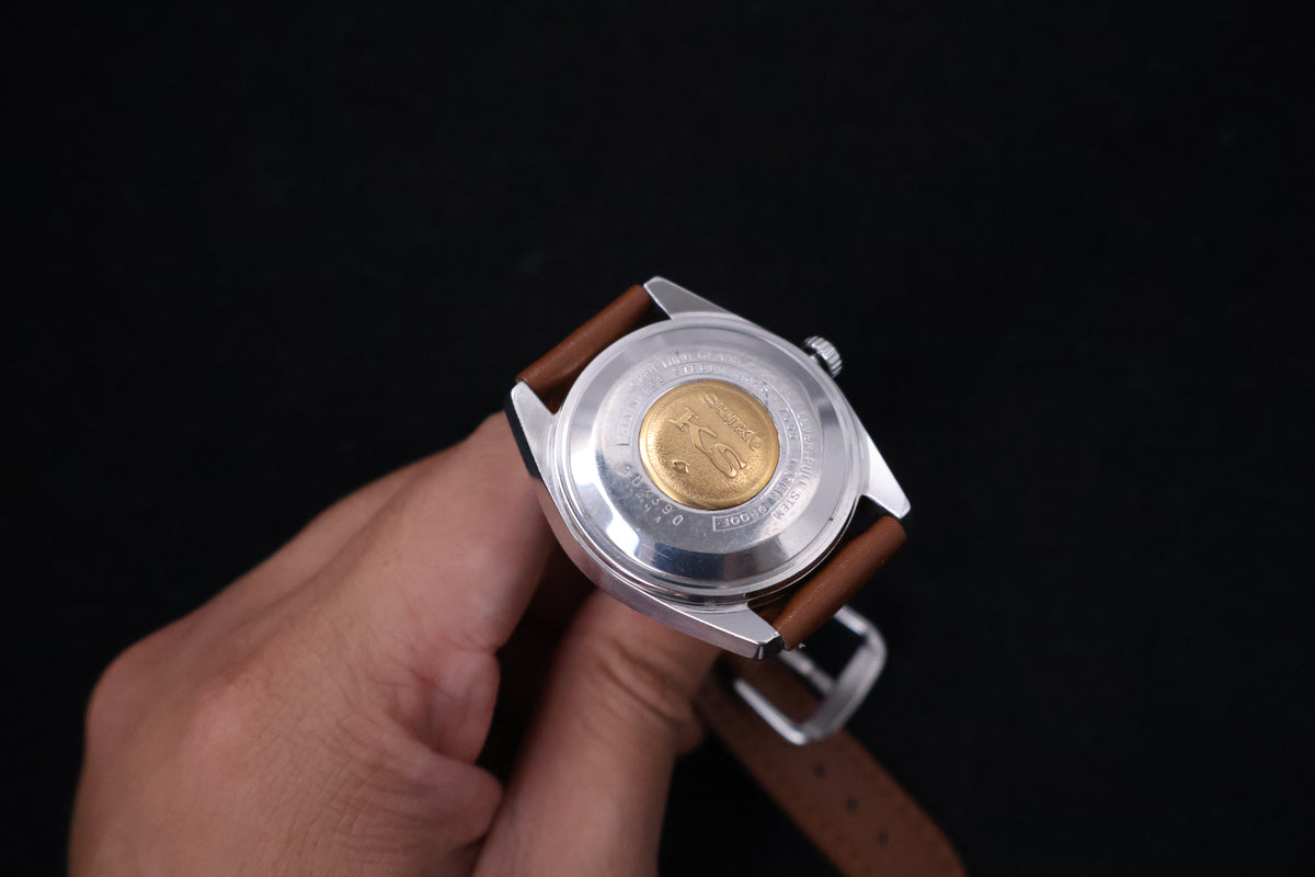 (SERVICED) Rare Vintage 1969 Seiko King Seiko 56KS Hi-Beat Gold Medallion 25 Jewels 5625-7000