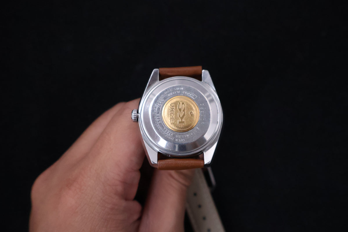 (SERVICED) Rare Vintage 1969 Seiko King Seiko 56KS Hi-Beat Gold Medallion 25 Jewels 5625-7000
