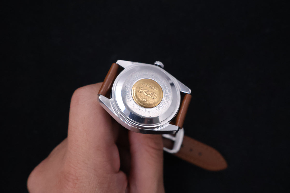 (SERVICED) Rare Vintage 1969 Seiko King Seiko 56KS Hi-Beat Gold Medallion 25 Jewels 5625-7000