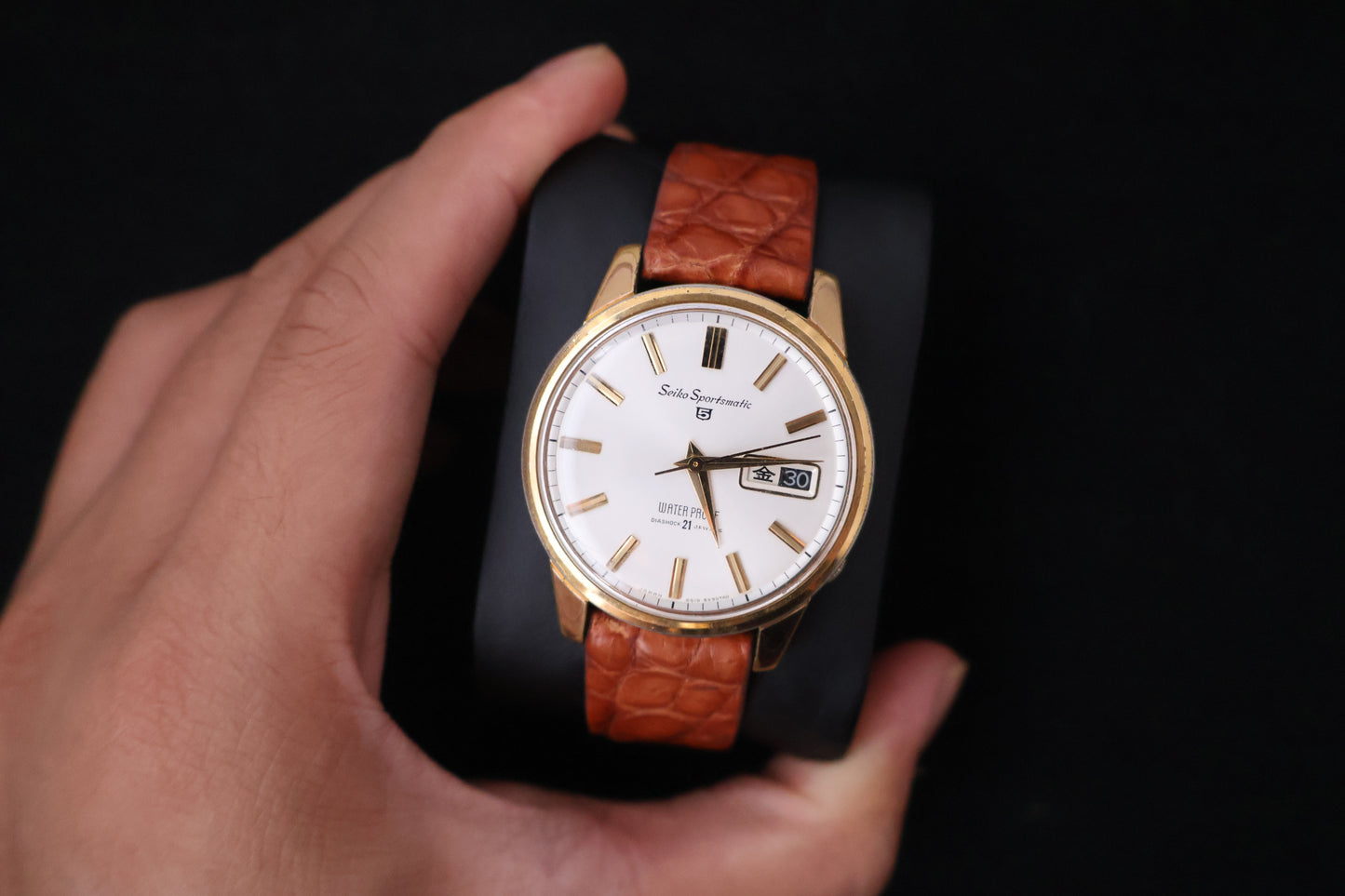 (SERVICED) Rare Vintage 1965 Seiko Sportsmatic 5 EGP 21 Jewels 6619-8970