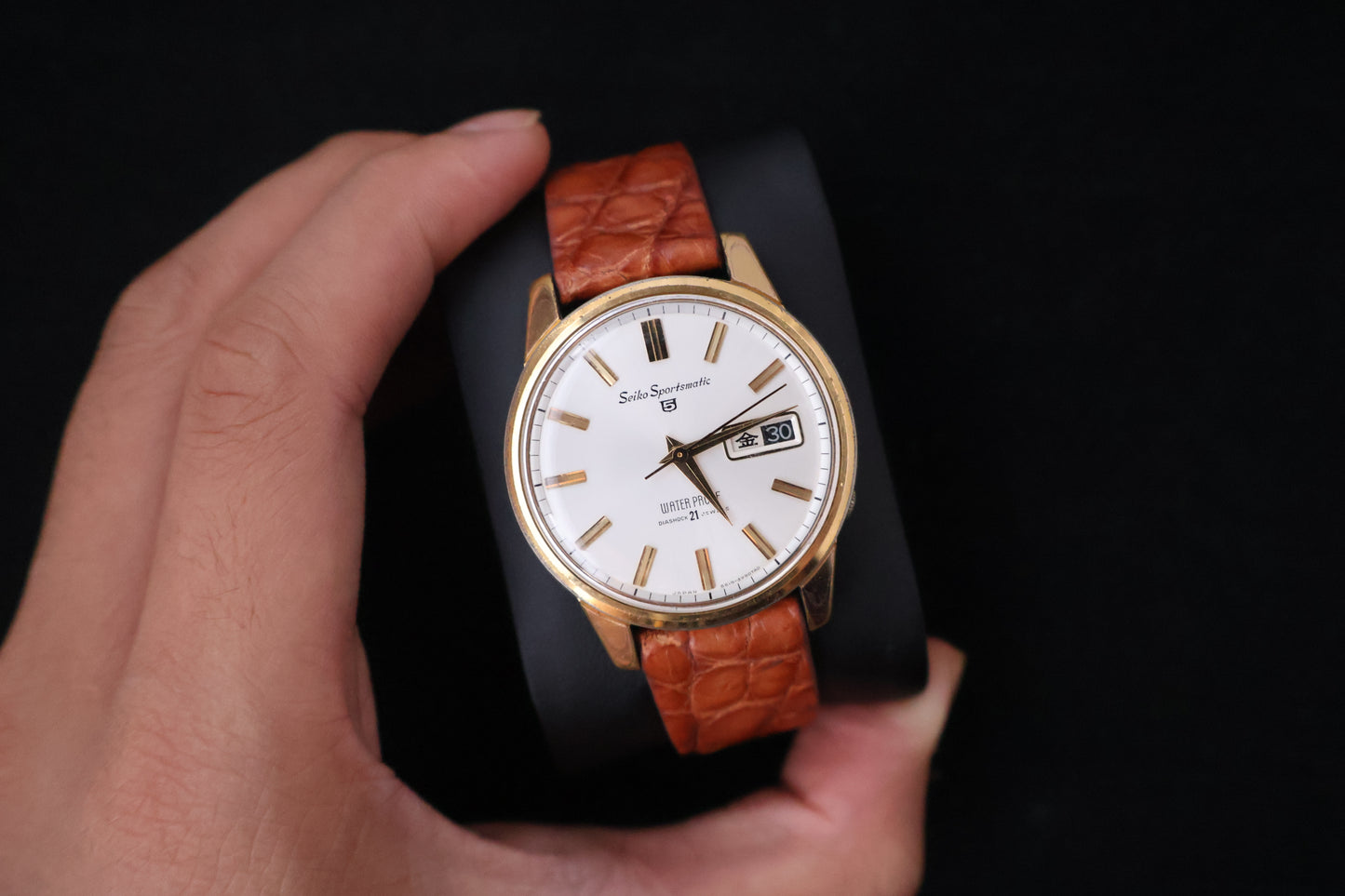 (SERVICED) Rare Vintage 1965 Seiko Sportsmatic 5 EGP 21 Jewels 6619-8970