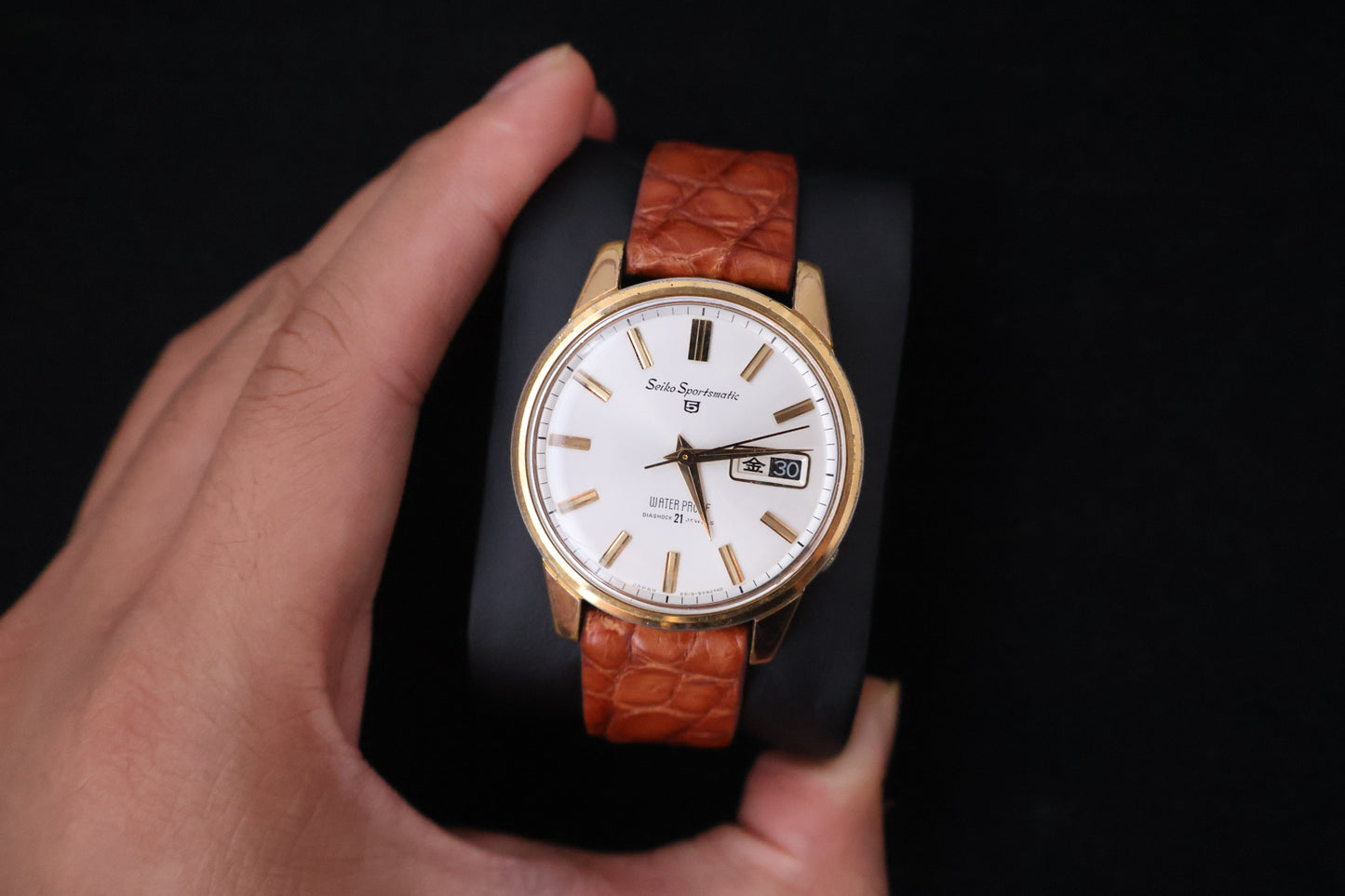 (SERVICED) Rare Vintage 1965 Seiko Sportsmatic 5 EGP 21 Jewels 6619-8970