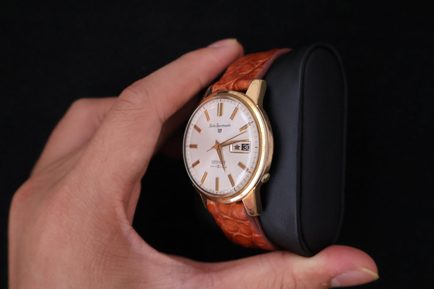 (SERVICED) Rare Vintage 1965 Seiko Sportsmatic 5 EGP 21 Jewels 6619-8970