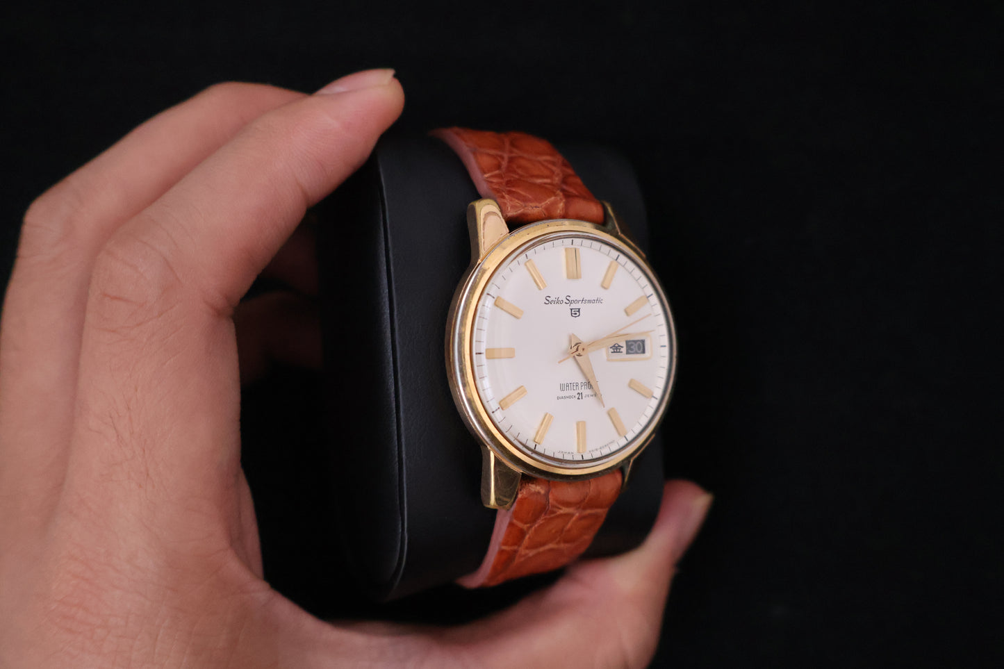(SERVICED) Rare Vintage 1965 Seiko Sportsmatic 5 EGP 21 Jewels 6619-8970