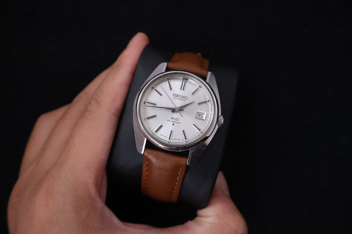 (SERVICED) Rare Vintage 1969 Seiko King Seiko 56KS Hi-Beat Gold Medallion 25 Jewels 5625-7000