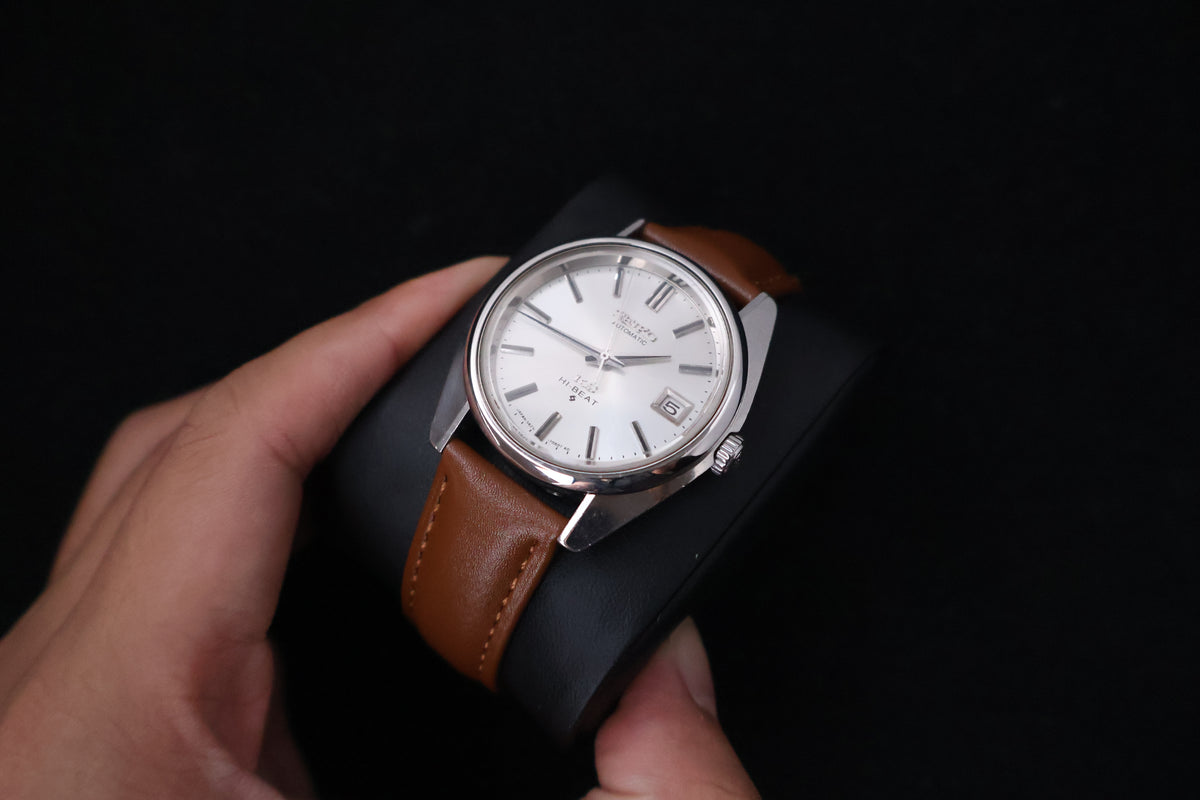 (SERVICED) Rare Vintage 1969 Seiko King Seiko 56KS Hi-Beat Gold Medallion 25 Jewels 5625-7000