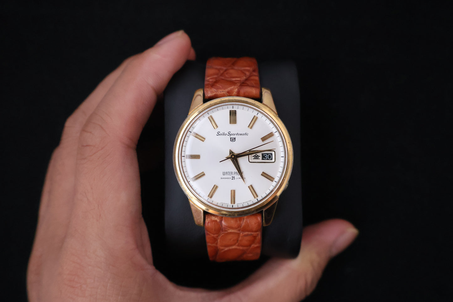 (SERVICED) Rare Vintage 1965 Seiko Sportsmatic 5 EGP 21 Jewels 6619-8970
