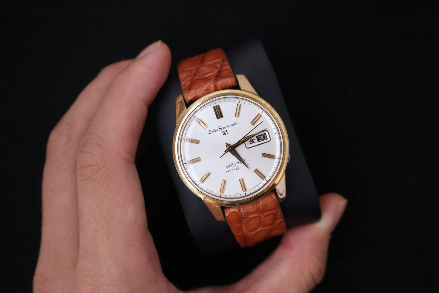 (SERVICED) Rare Vintage 1965 Seiko Sportsmatic 5 EGP 21 Jewels 6619-8970