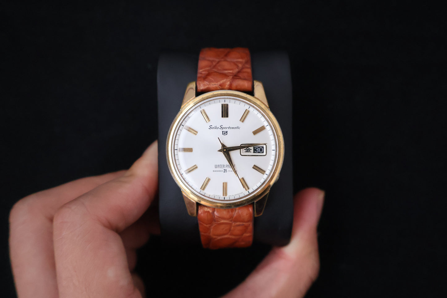 (SERVICED) Rare Vintage 1965 Seiko Sportsmatic 5 EGP 21 Jewels 6619-8970