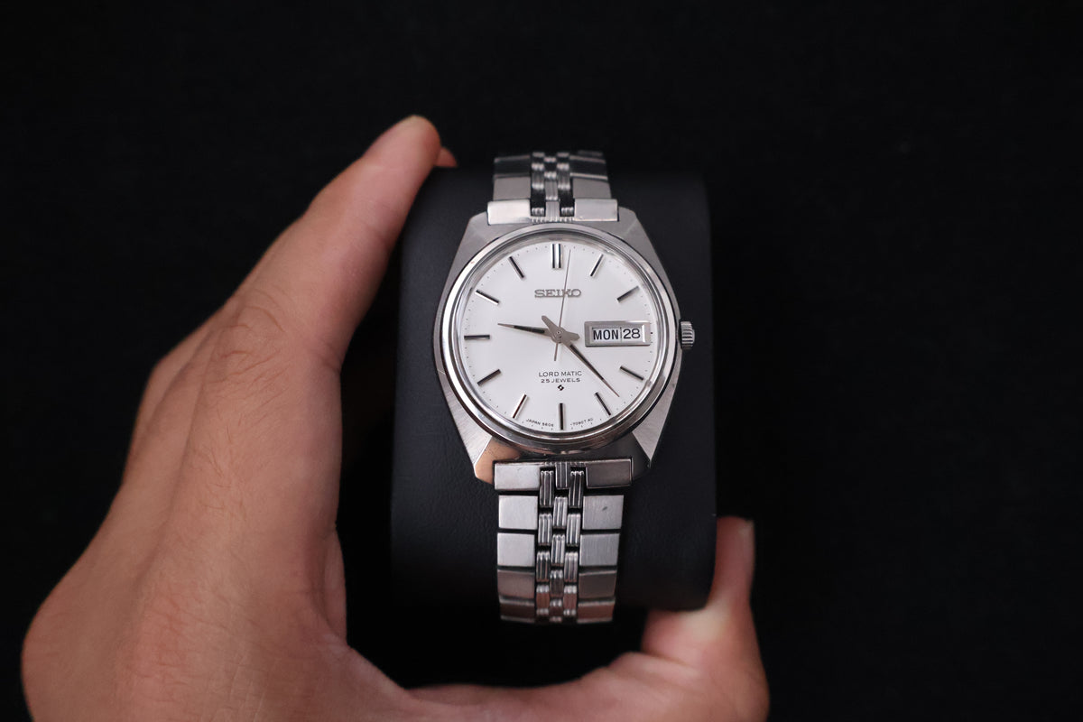 (SERVICED) Rare Vintage 1968 Seiko Lord Matic 25 Jewels 5606-7000