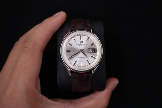 (SERVICED) Rare Vintage 1966 Seiko 5 Sportsmatic Deluxe Diashock 25 Jewels 7619-7060